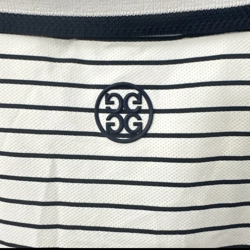 G/Fore Short Sleeve Golf Polo Shirt Mens 2XL‎ XXLarge White Stripe $110